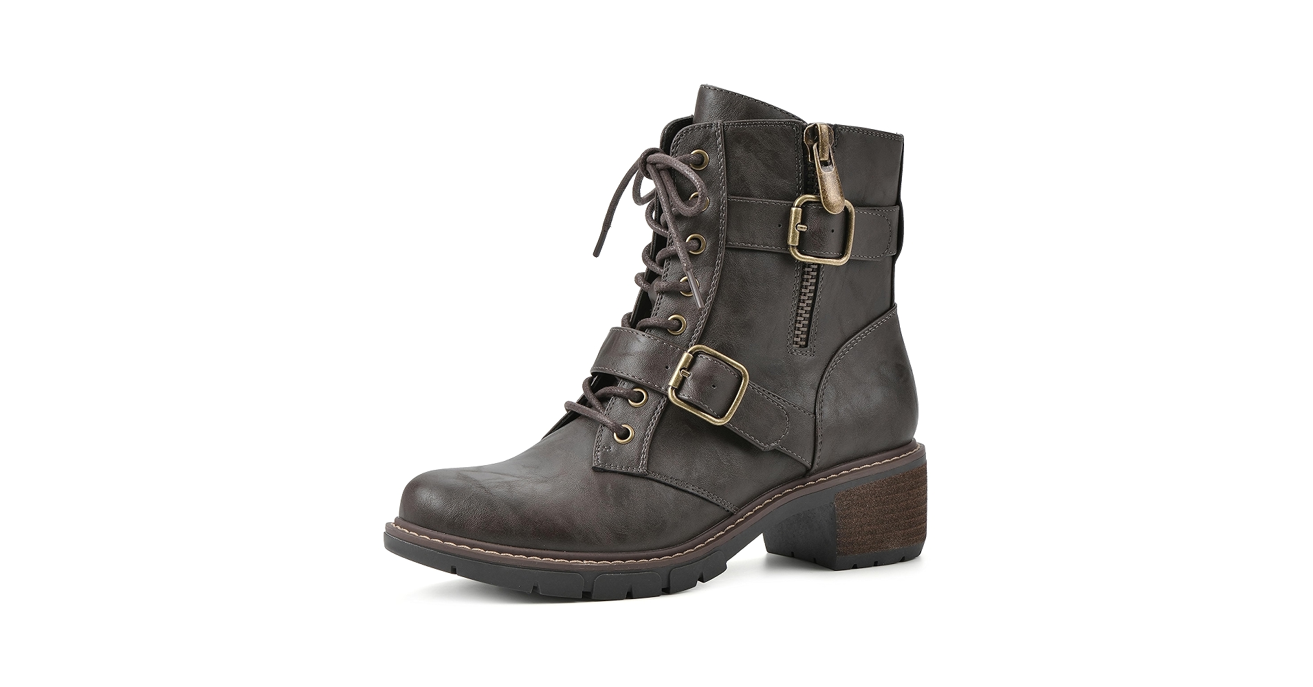 Amazon.com | WHITE MOUNTAIN Women's Shoes Crank Block Heel